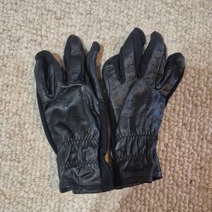 Kids Horse Show Leather Gloves